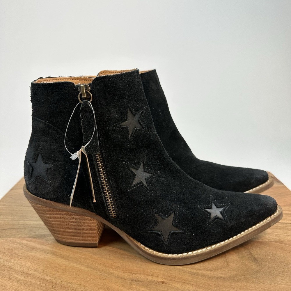 New‎ Womens Dingo Little Star Western Ankle Leather Suede Boots Size 7.5